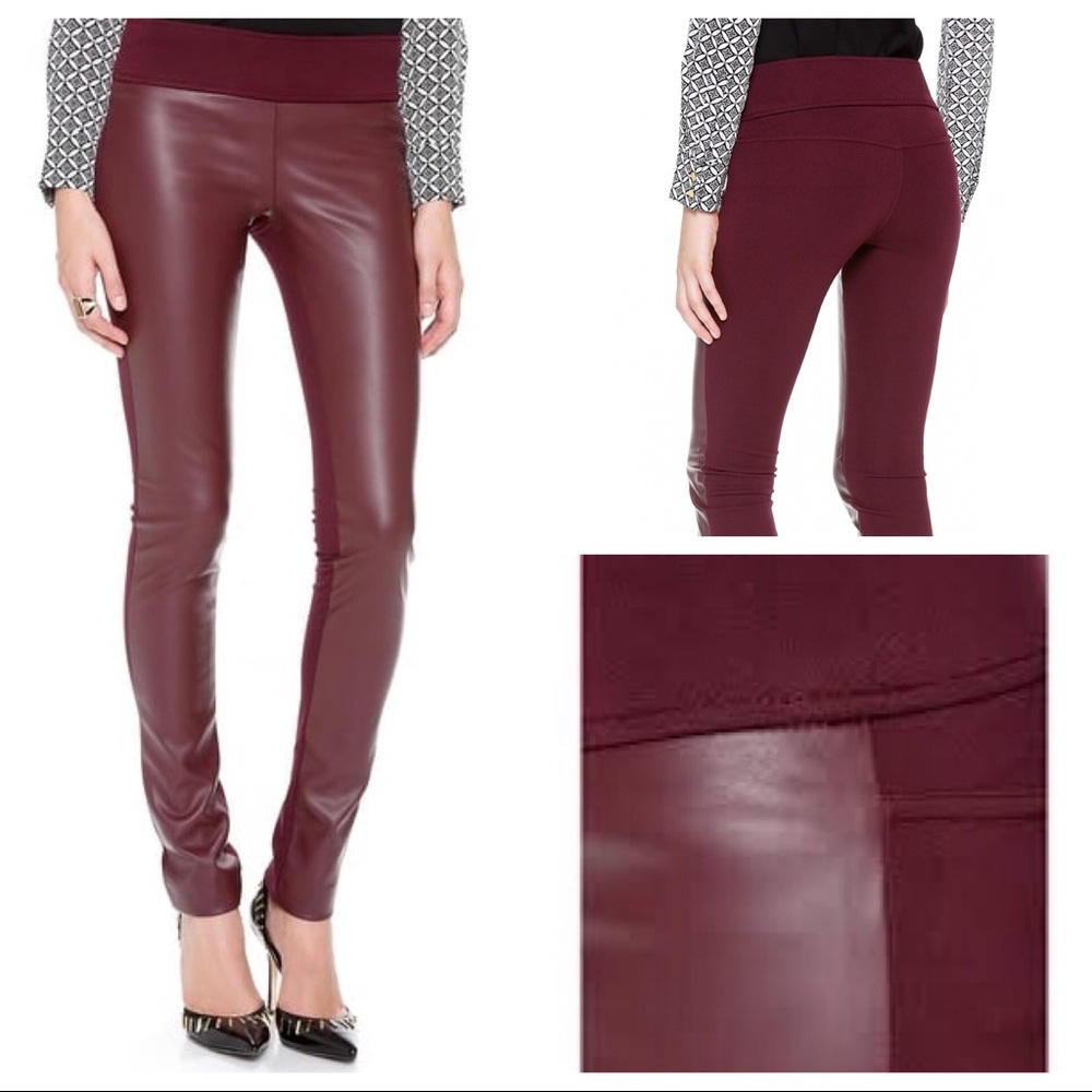 Burgundy Leather Tights (4)